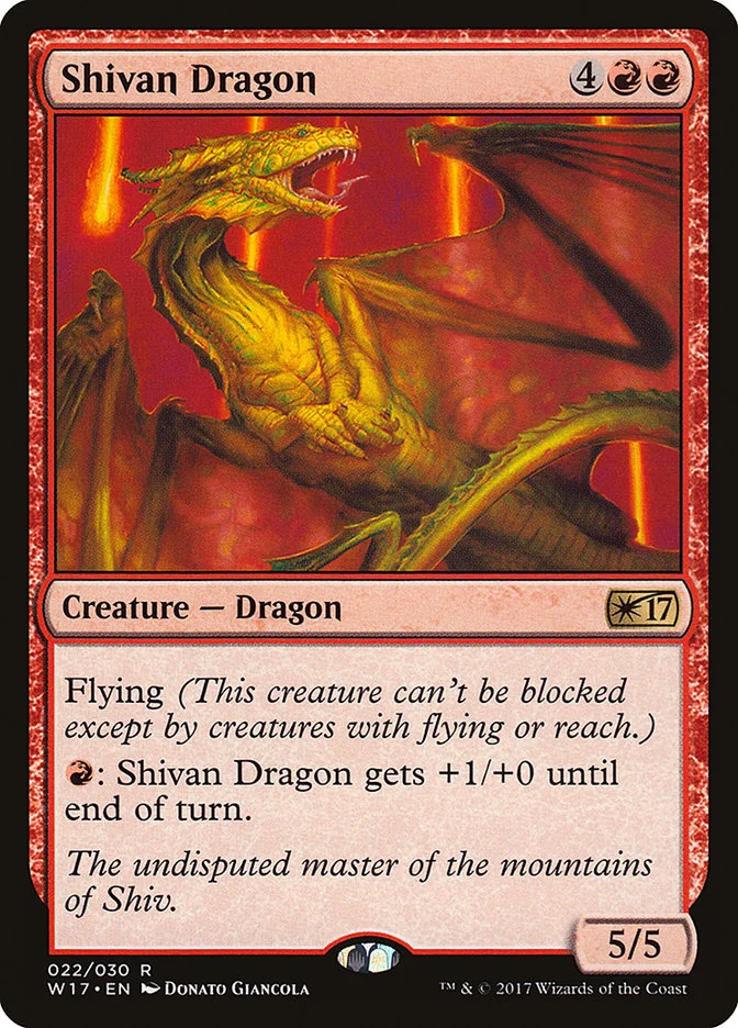 Shivan Dragon 「W17/22」「EN」