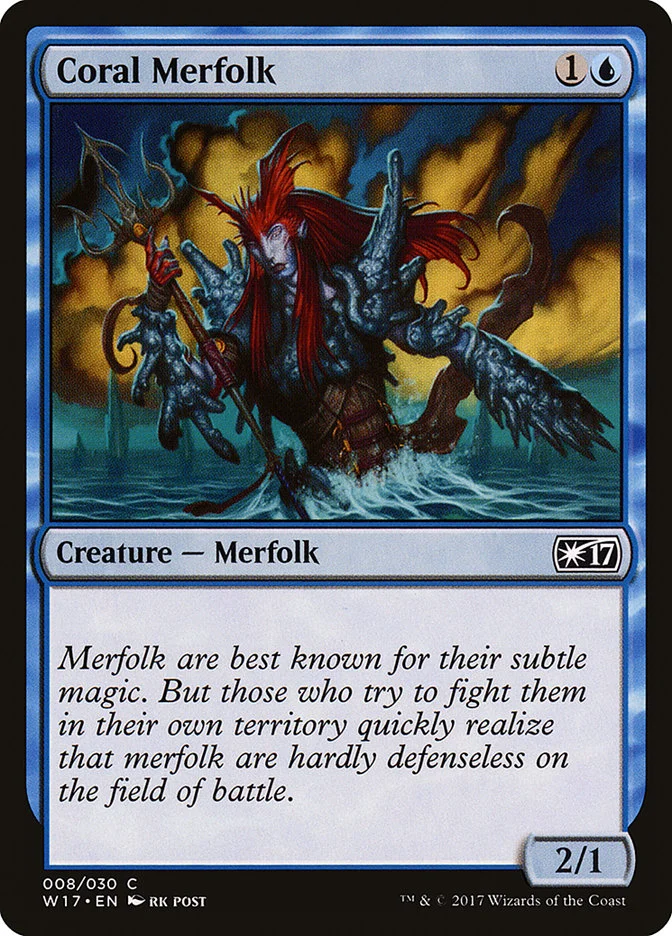 Coral Merfolk 「W17/8」「EN」