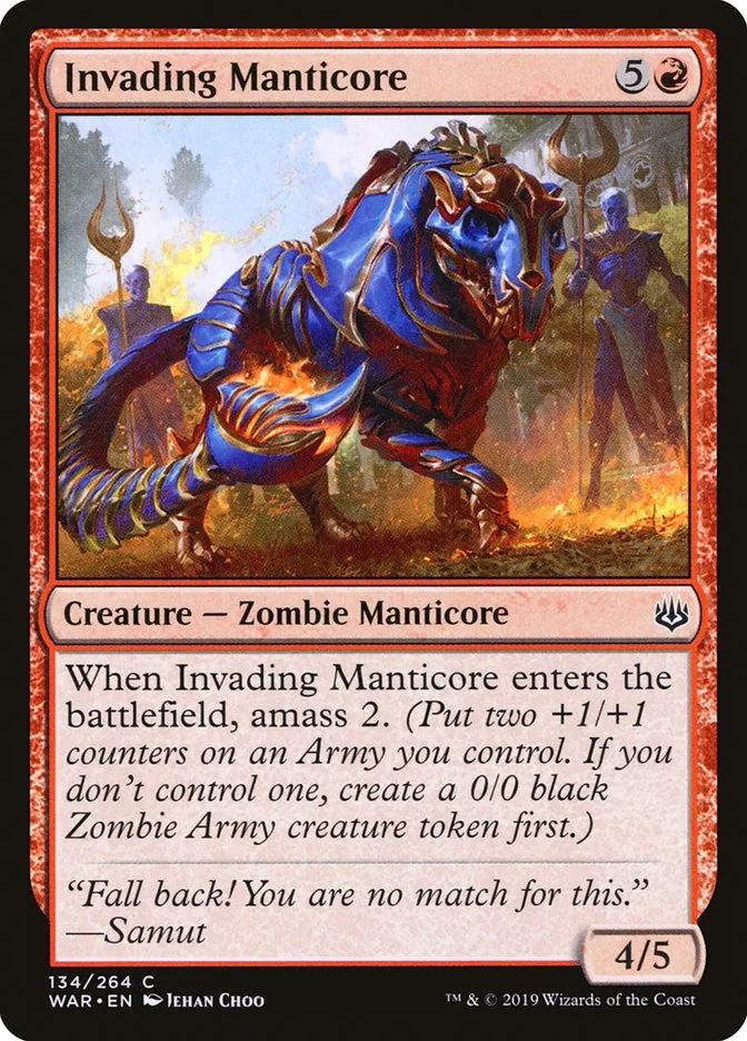 Invading Manticore 「WAR/134」「EN」