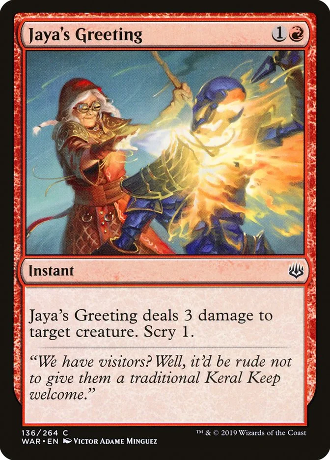 Jaya's Greeting 「WAR/136」「EN」