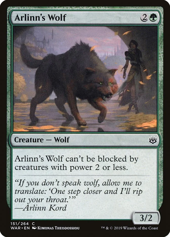 Arlinn's Wolf 「WAR/151」「EN」