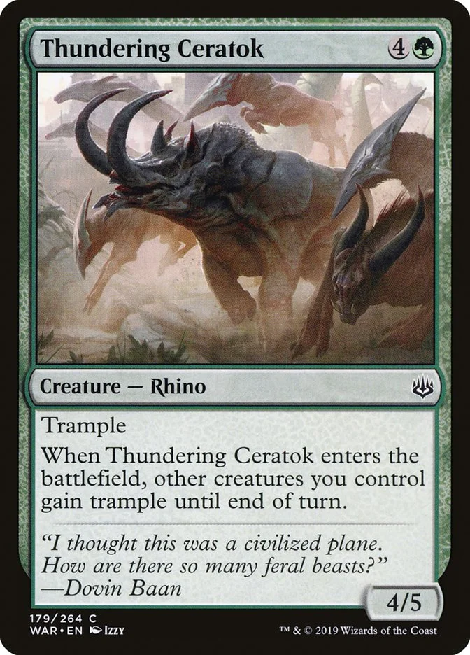 Thundering Ceratok 「WAR/179」「EN」