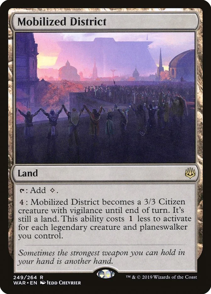 Mobilized District 「WAR/249」「EN」