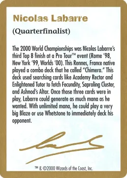 Nicolas Labarre Bio #nl0a · Magic: The Gathering