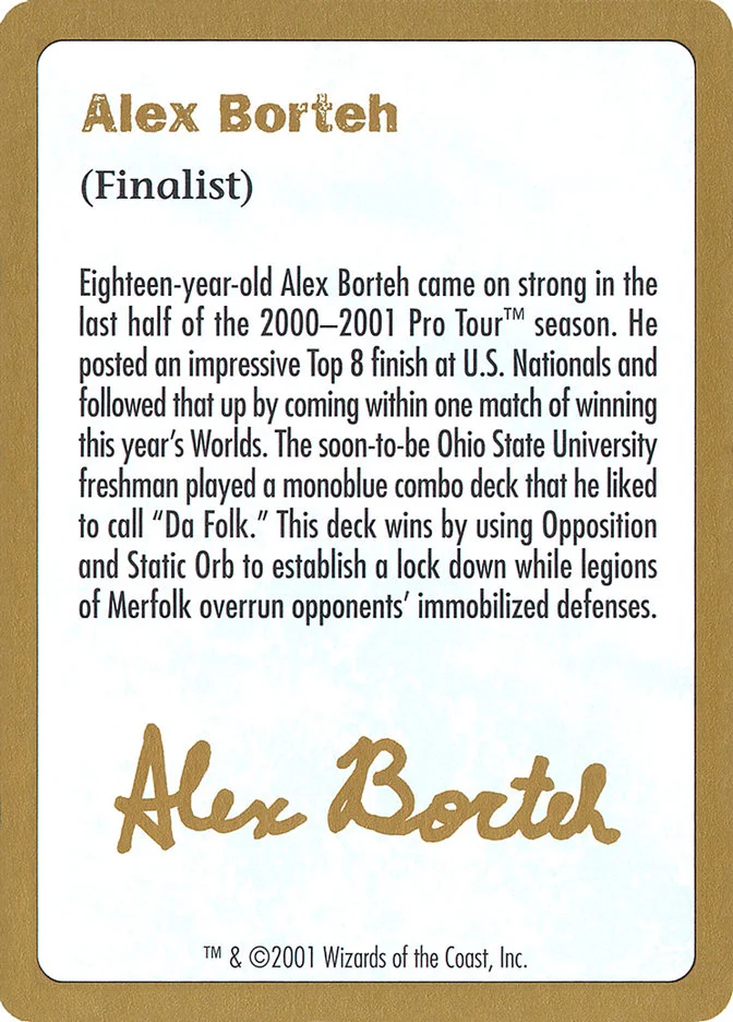 Alex Borteh Bio 「WC01/ab0a」「EN」