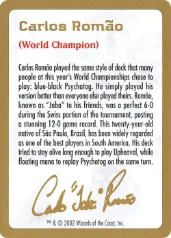 Carlos Romão Bio #cr0a · Magic: The Gathering