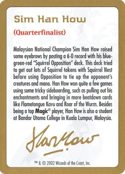 Sim Han How Bio #shh0a · Magic: The Gathering