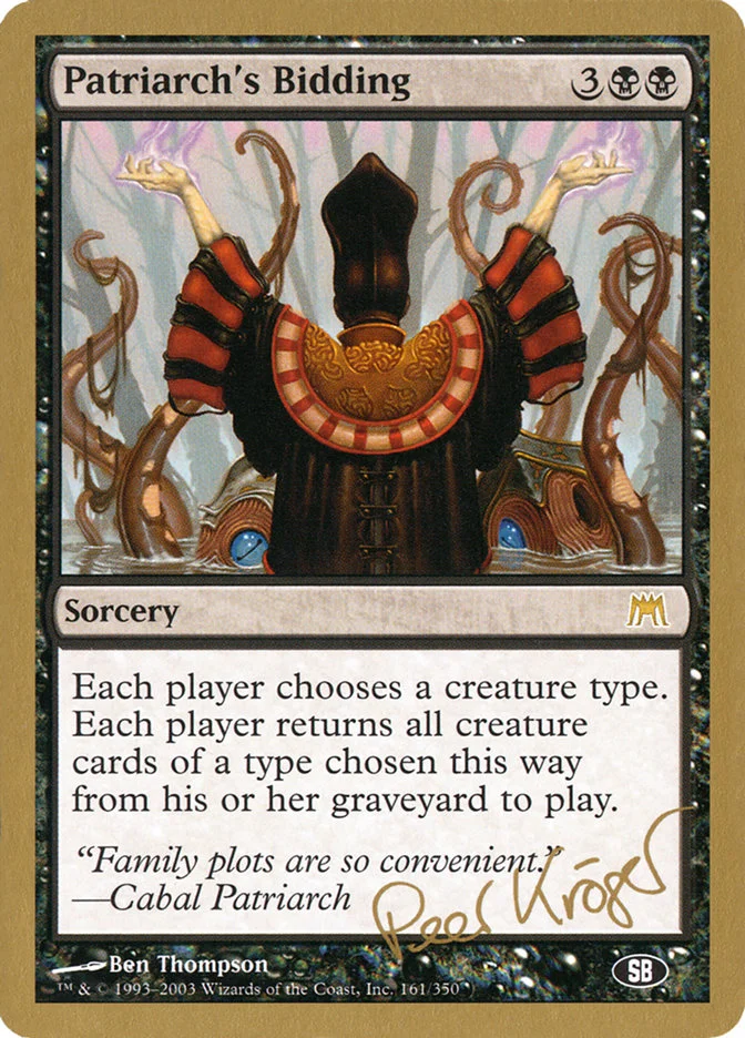 Patriarch's Bidding 「WC03/pk161sb」「EN」