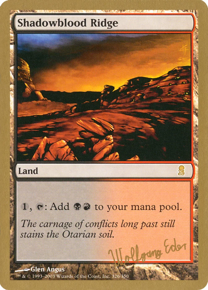 Shadowblood Ridge 「WC03/we326」「EN」