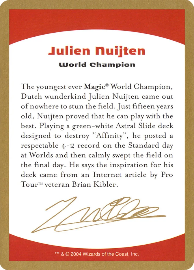 Julien Nuijten Bio 「WC04/jn0a」「EN」