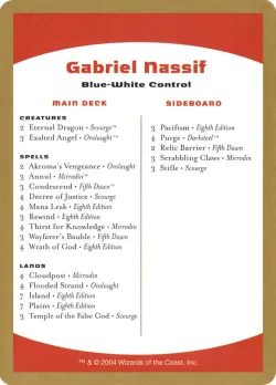 Gabriel Nassif Decklist #gn0b · Magic: The Gathering