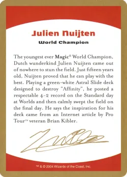 Julien Nuijten Bio #jn0a · Magic: The Gathering