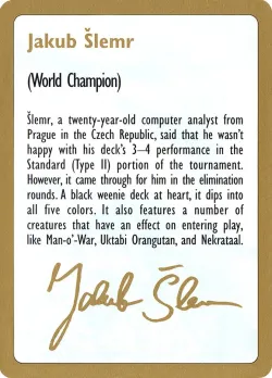 Jakub Šlemr Bio #js0a · Magic: The Gathering