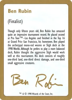 Ben Rubin Bio #br0a · Magic: The Gathering