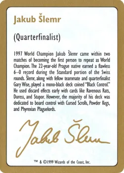 Jakub Šlemr Bio (1999) #js0a · Magic: The Gathering