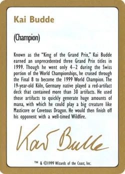 Kai Budde Bio #kb0a · Magic: The Gathering