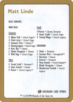 Matt Linde Decklist #ml0b · Magic: The Gathering