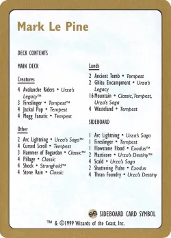 Mark Le Pine Decklist #mlp0b · Magic: The Gathering
