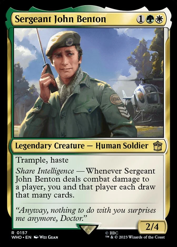 Sergeant John Benton 「WHO/157」「EN」