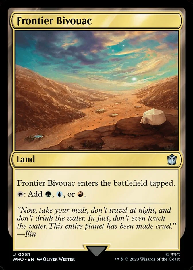 Frontier Bivouac 「WHO/281」「EN」
