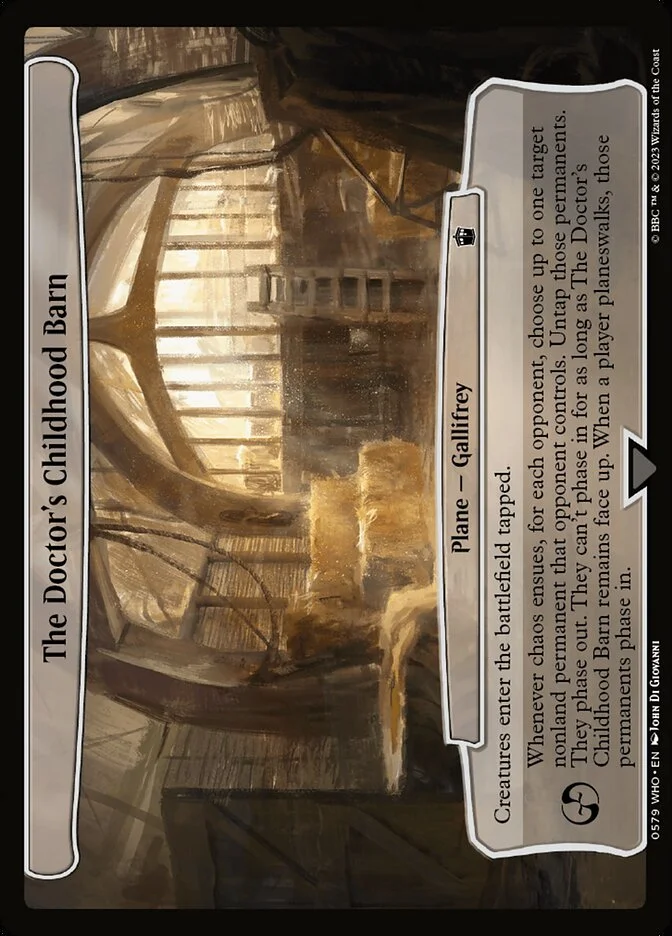 The Doctor's Childhood Barn 「WHO/579」「EN」