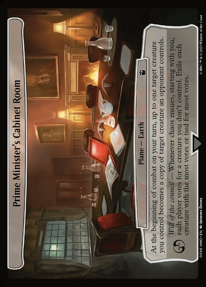 Prime Minister's Cabinet Room 「WHO/596」「EN」