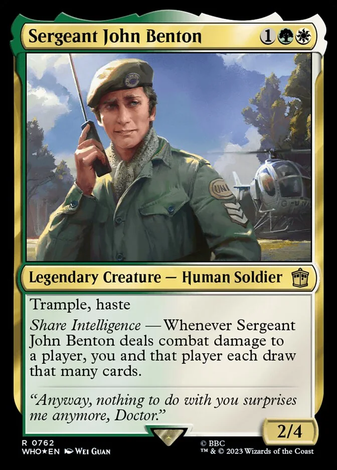 Sergeant John Benton 「WHO/762」「EN」