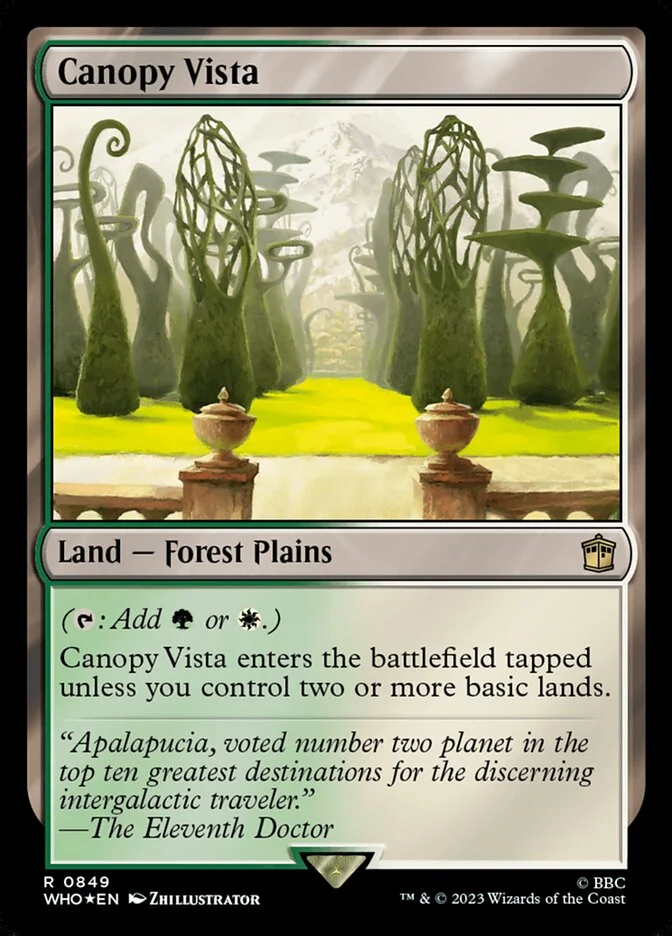 Canopy Vista 「WHO/849」「EN」