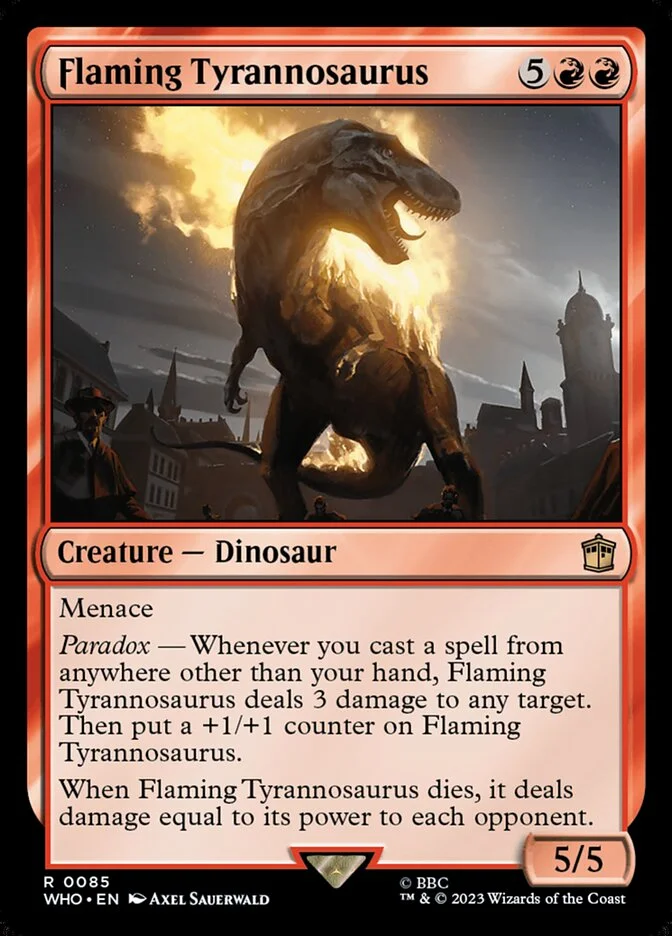 Flaming Tyrannosaurus 「WHO/85」「EN」