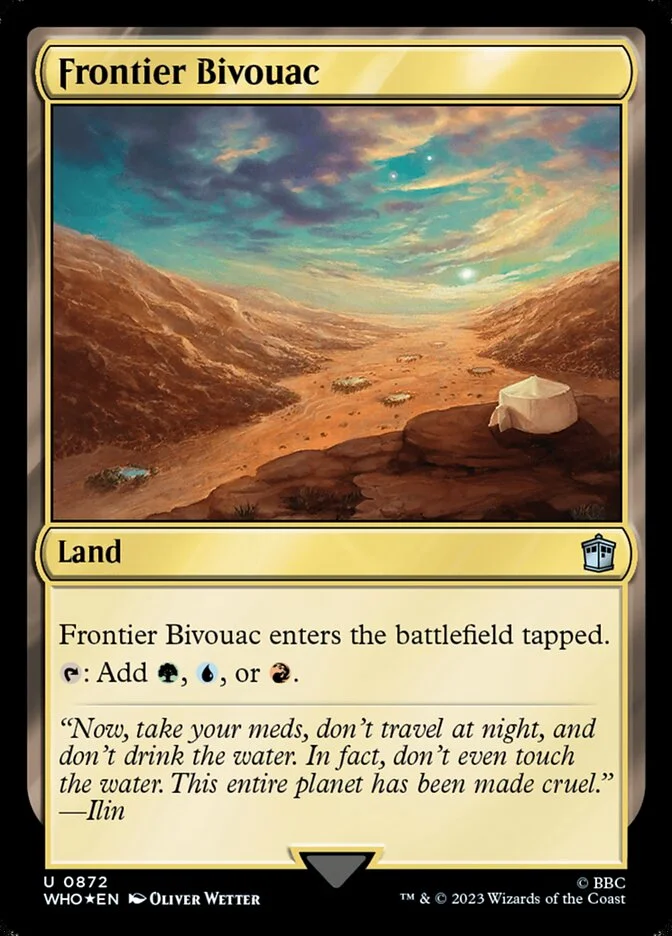 Frontier Bivouac 「WHO/872」「EN」