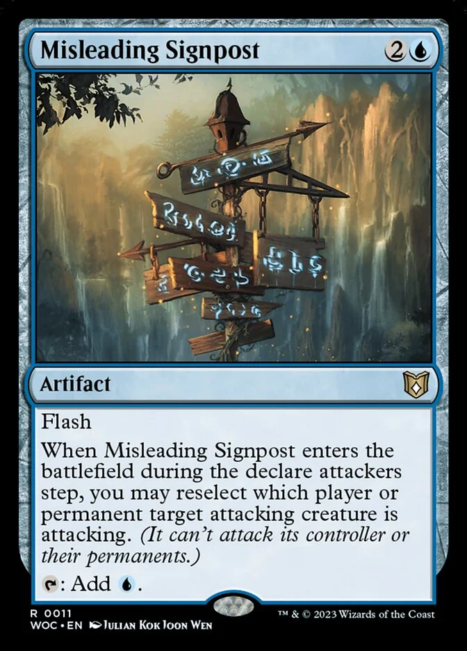 Misleading Signpost 「WOC/11」「EN」