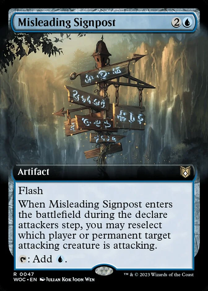 Misleading Signpost 「WOC/47」「EN」