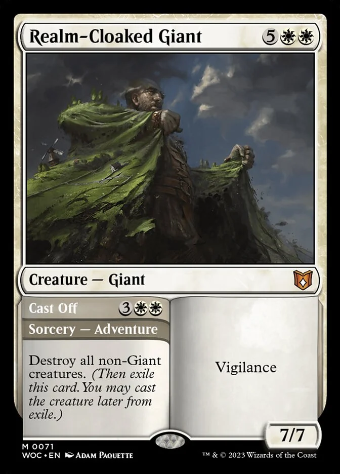 Realm-Cloaked Giant // Cast Off 「WOC/71」「EN」