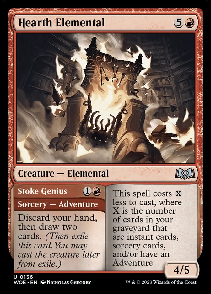 Hearth Elemental // Stoke Genius 「WOE/136」「EN」