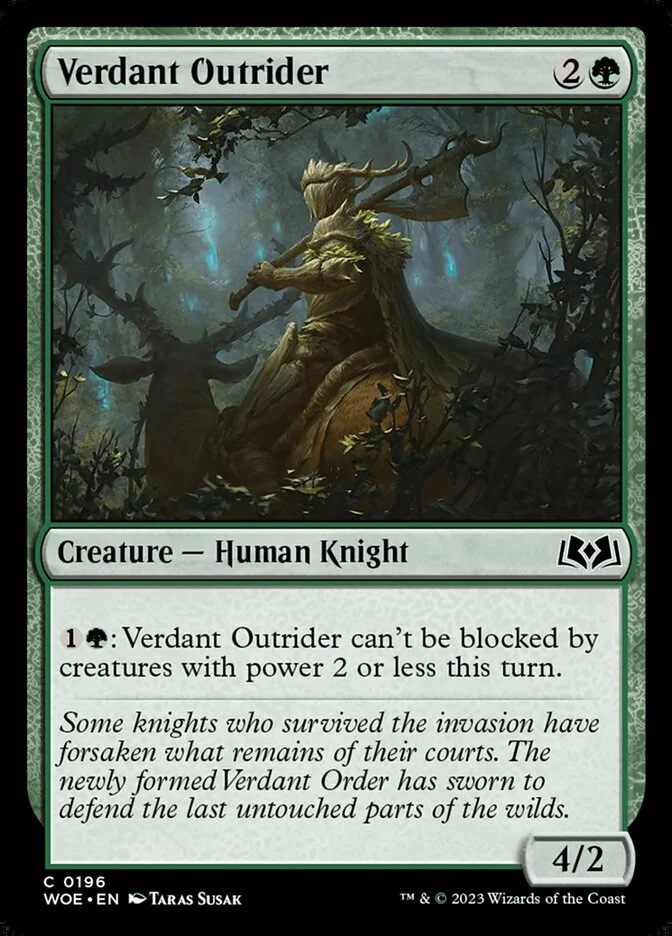 Verdant Outrider 「WOE/196」「EN」