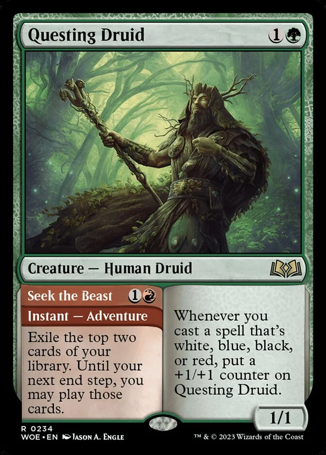 Questing Druid // Seek the Beast 「WOE/234」「EN」