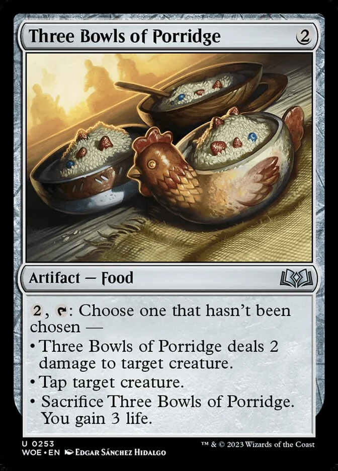 Three Bowls of Porridge 「WOE/253」「EN」