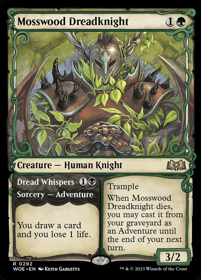 Mosswood Dreadknight // Dread Whispers 「WOE/292」「EN」