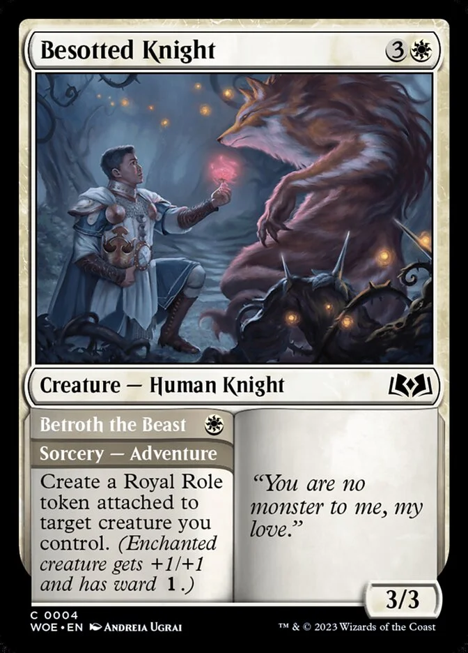 Besotted Knight // Betroth the Beast 「WOE/4」「EN」