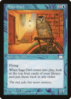 Sage Owl #52 · Magic: The Gathering
