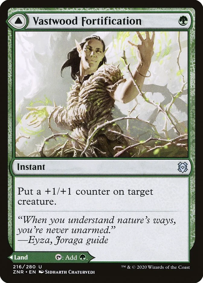 Vastwood Fortification // Vastwood Thicket 「ZNR/216」「EN」