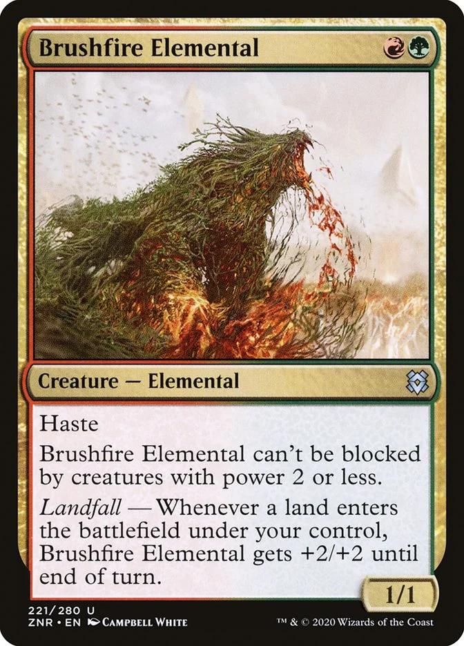 Brushfire Elemental 「ZNR/221」「EN」