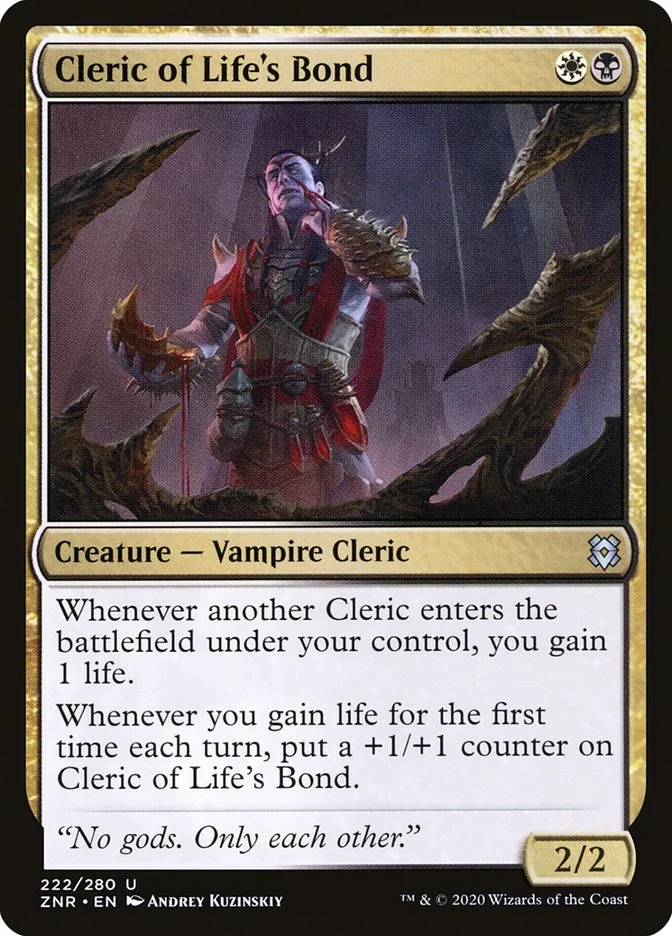Cleric of Life's Bond 「ZNR/222」「EN」