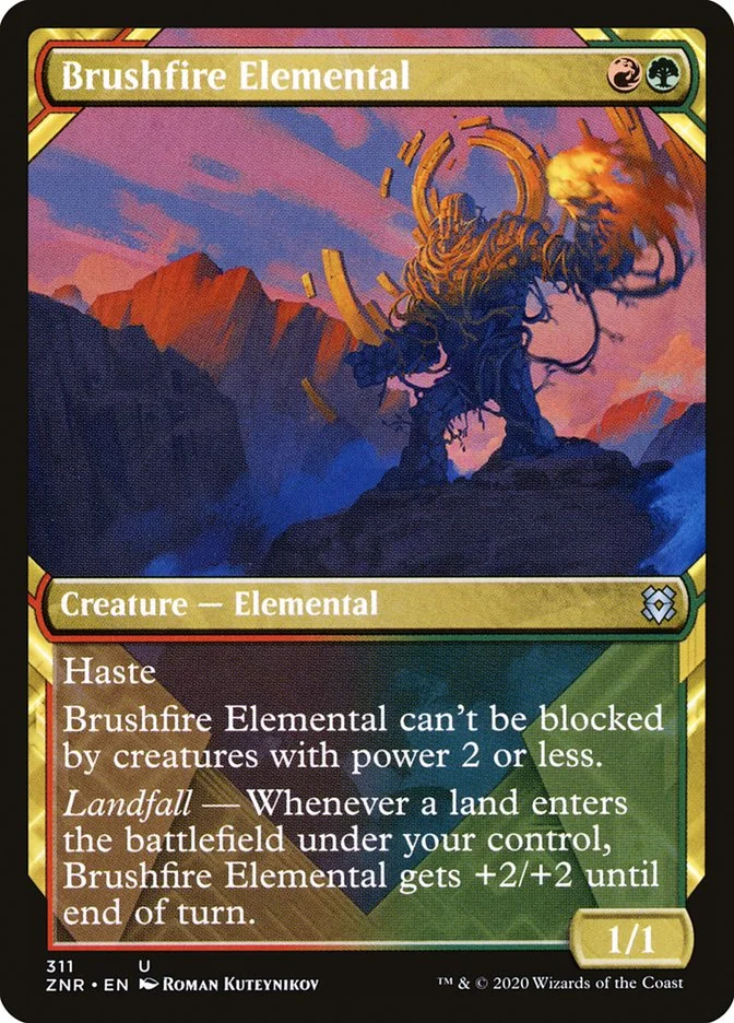Brushfire Elemental 「ZNR/311」「EN」