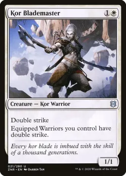 Kor Blademaster #21 · Magic: The Gathering