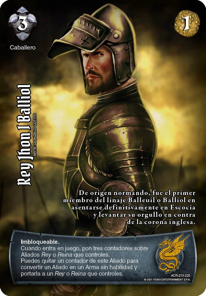 Rey Jhon I Balliol 「acero-213」 (ES)