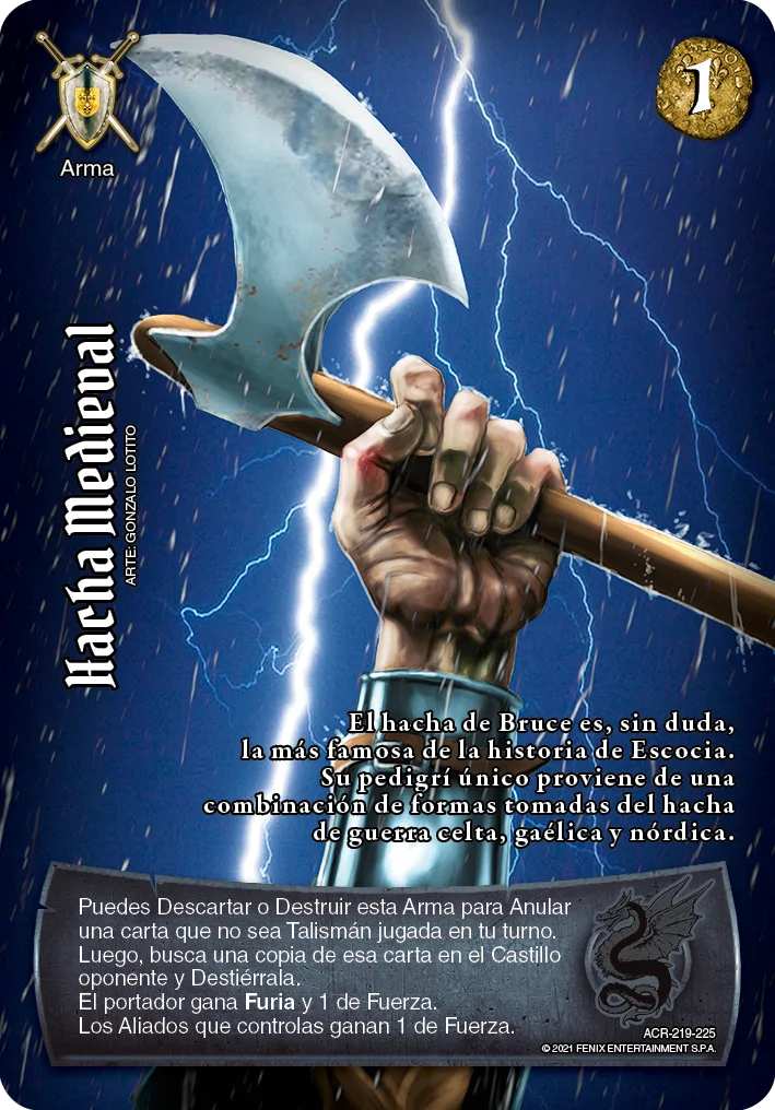 Hacha Medieval 「acero-219」 (ES)