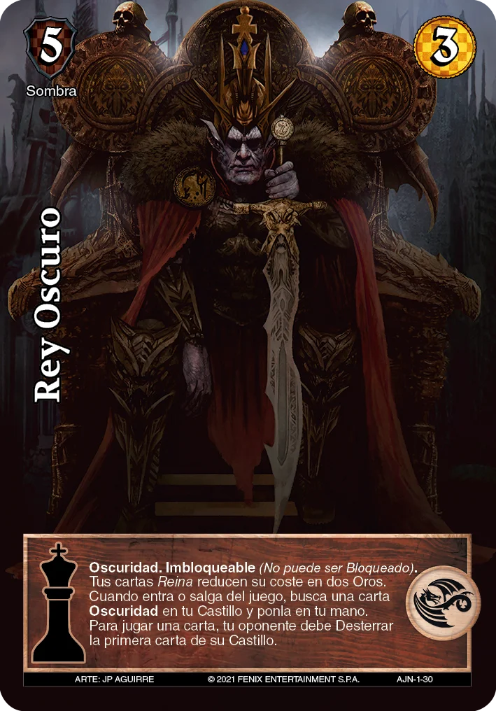 Rey Oscuro 「ajedrez-032」 (ES)