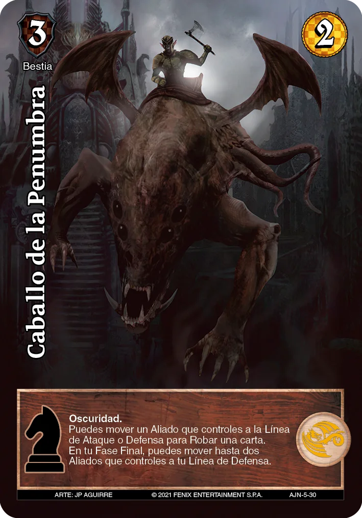 Caballo de la Penumbra 「ajedrez-038」 (ES)