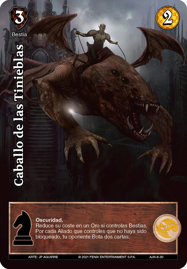 Caballo de las Tinieblas 「ajedrez-039」 (ES)